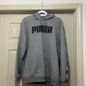 Puma Gray Pullover Hoodie with Logo large